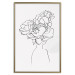 Poster Above Flowers - abstract line art of a woman with flowers in her hair 132203 additionalThumb 17