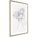 Poster Above Flowers - abstract line art of a woman with flowers in her hair 132203 additionalThumb 11
