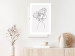 Poster Above Flowers - abstract line art of a woman with flowers in her hair 132203 additionalThumb 6