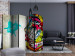 Room Divider Graffiti Beauty II (5-piece) - colorful mural in a youthful style 132803 additionalThumb 4