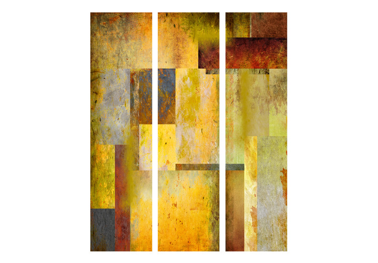 Room Separator Orange Shade of Expression (3-piece) - colorful abstraction 133003 additionalImage 3