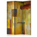 Room Separator Orange Shade of Expression (3-piece) - colorful abstraction 133003