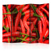 Room Divider Chili Pepper - Background II (5-piece) - composition in red vegetables 133303