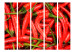 Room Divider Chili Pepper - Background II (5-piece) - composition in red vegetables 133303 additionalThumb 3