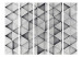 Room Divider Gray Triangles II (5-piece) - geometric composition in shapes 133503 additionalThumb 3