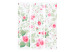 Room Divider Rosy Pleasures - romantic pink flowers with leaves on a light background 133903 additionalThumb 3