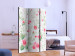 Room Divider Rosy Pleasures - romantic pink flowers with leaves on a light background 133903 additionalThumb 2