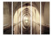 Room Divider Screen Magical Corridor II - brown shiny tunnel with bright light 134003 additionalThumb 3