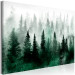 Canvas Print Misty Scandinavian Forest (1-piece) Wide - landscape of trees in fog 134603 additionalThumb 2