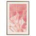 Poster Pastel Palms - plant composition of palms in red contrast 135003 additionalThumb 20