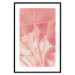 Poster Pastel Palms - plant composition of palms in red contrast 135003 additionalThumb 15