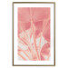 Poster Pastel Palms - plant composition of palms in red contrast 135003 additionalThumb 14