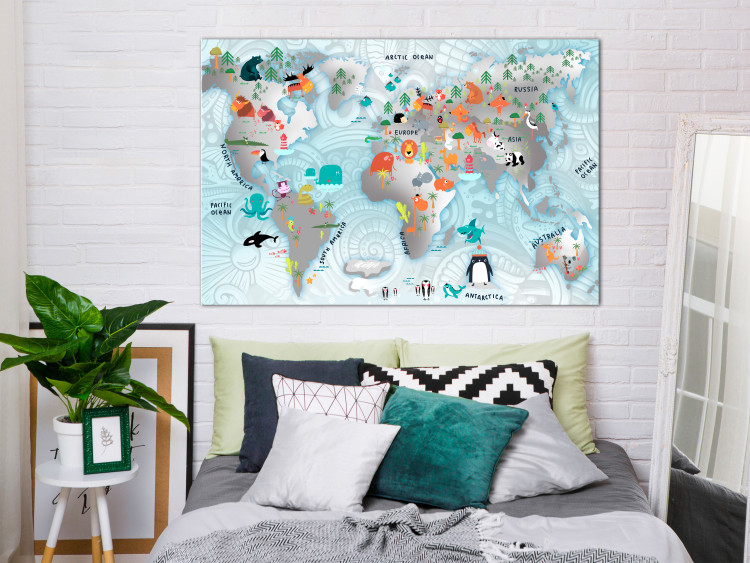 Canvas Art Print Fairytale Map (1 Part) Wide 135103 additionalImage 3