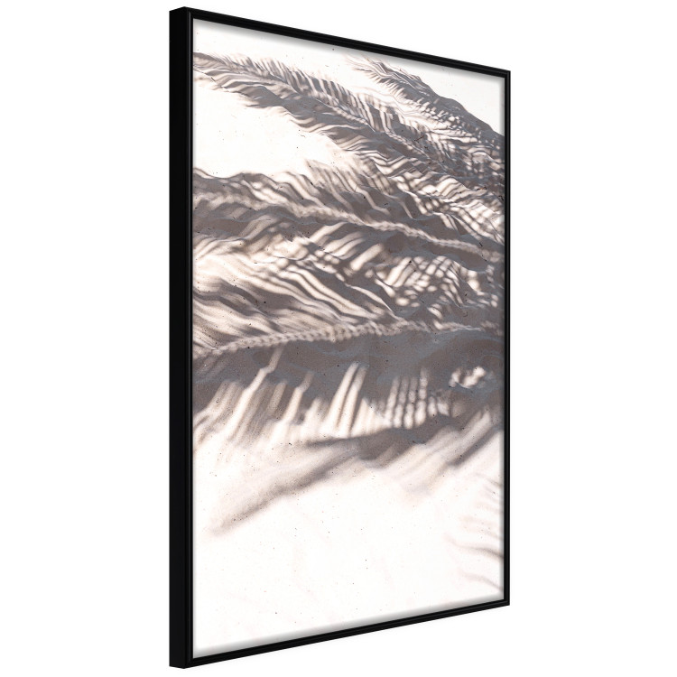 Wall Poster Rest in the Shade - tropical composition of palm shadow on sand 135303 additionalImage 18