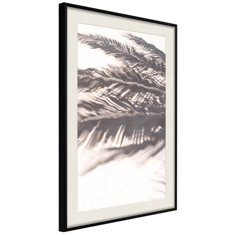 Wall Poster Rest in the Shade - tropical composition of palm shadow on sand 135303 additionalImage 14