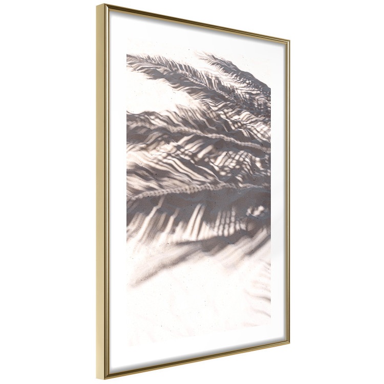 Wall Poster Rest in the Shade - tropical composition of palm shadow on sand 135303 additionalImage 15