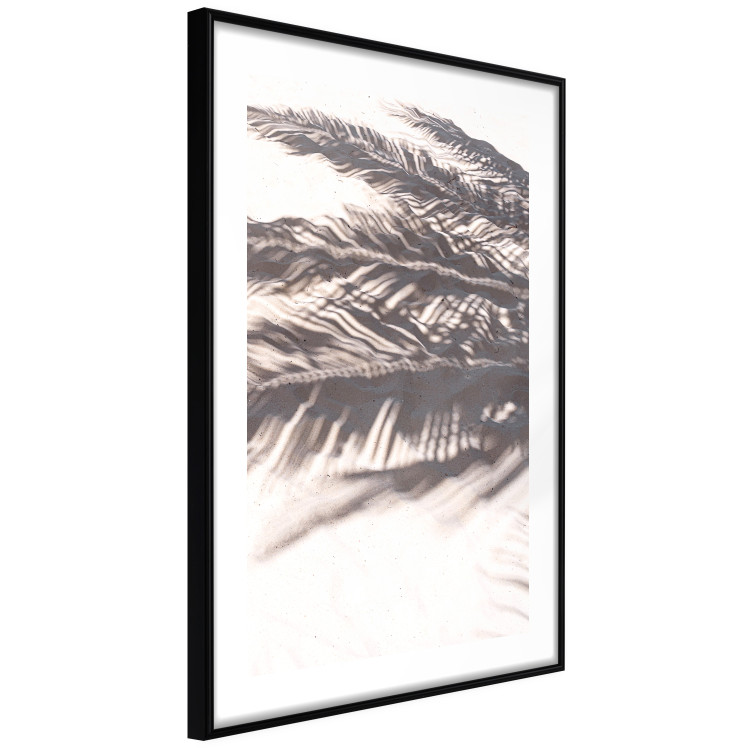 Wall Poster Rest in the Shade - tropical composition of palm shadow on sand 135303 additionalImage 16