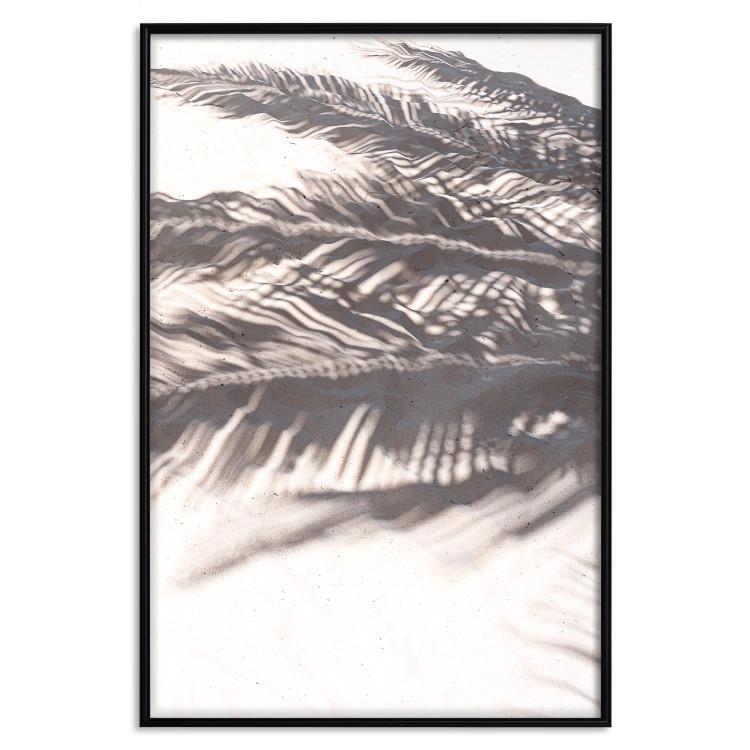 Wall Poster Rest in the Shade - tropical composition of palm shadow on sand 135303 additionalImage 20