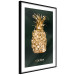 Wall Poster Golden Exoticism - golden pineapple composition on a dark green background 135603 additionalThumb 8