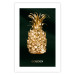 Wall Poster Golden Exoticism - golden pineapple composition on a dark green background 135603 additionalThumb 20