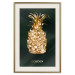 Wall Poster Golden Exoticism - golden pineapple composition on a dark green background 135603 additionalThumb 15