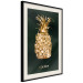 Wall Poster Golden Exoticism - golden pineapple composition on a dark green background 135603 additionalThumb 8