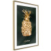 Wall Poster Golden Exoticism - golden pineapple composition on a dark green background 135603 additionalThumb 7