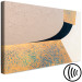 Canvas Print Abstraction (1-piece) - golden and beige shapes contrasted with black 143803 additionalThumb 6
