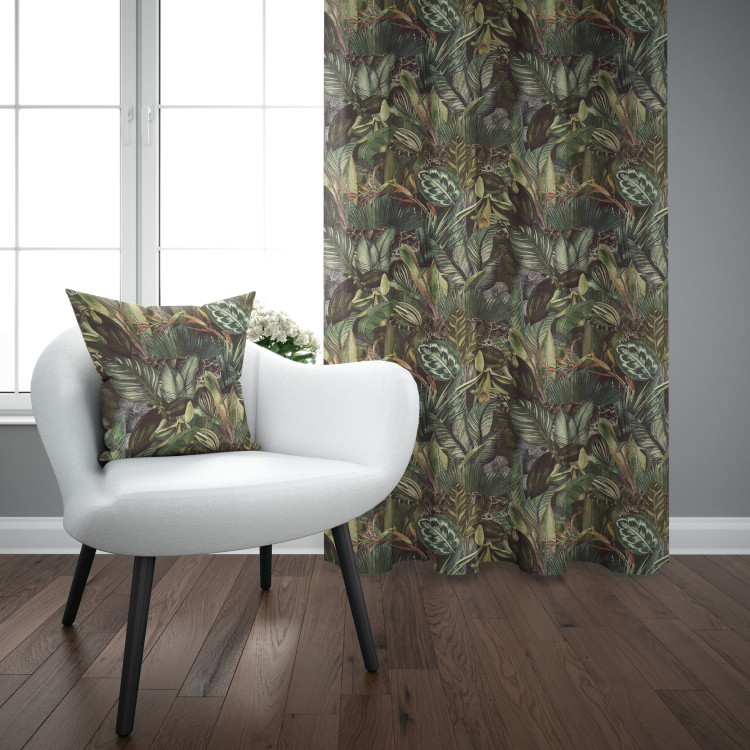 Decorative Curtain Tigers among leaves - a composition inspired by the tropical jungle 147203 additionalImage 7