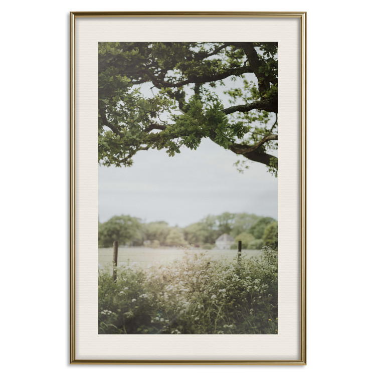 Poster Sunny Day - Landscape of a Green Meadow Away From the City 150303 additionalImage 26