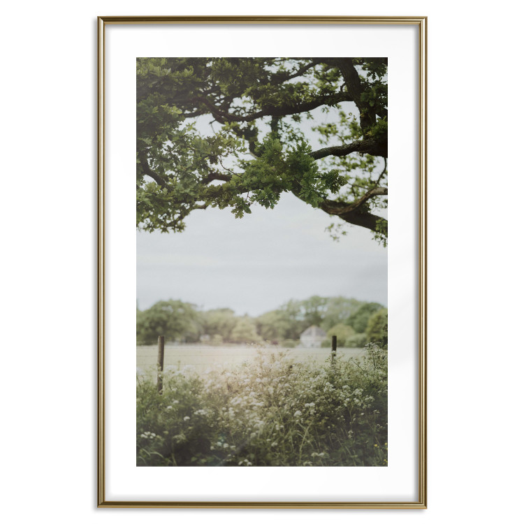 Poster Sunny Day - Landscape of a Green Meadow Away From the City 150303 additionalImage 27