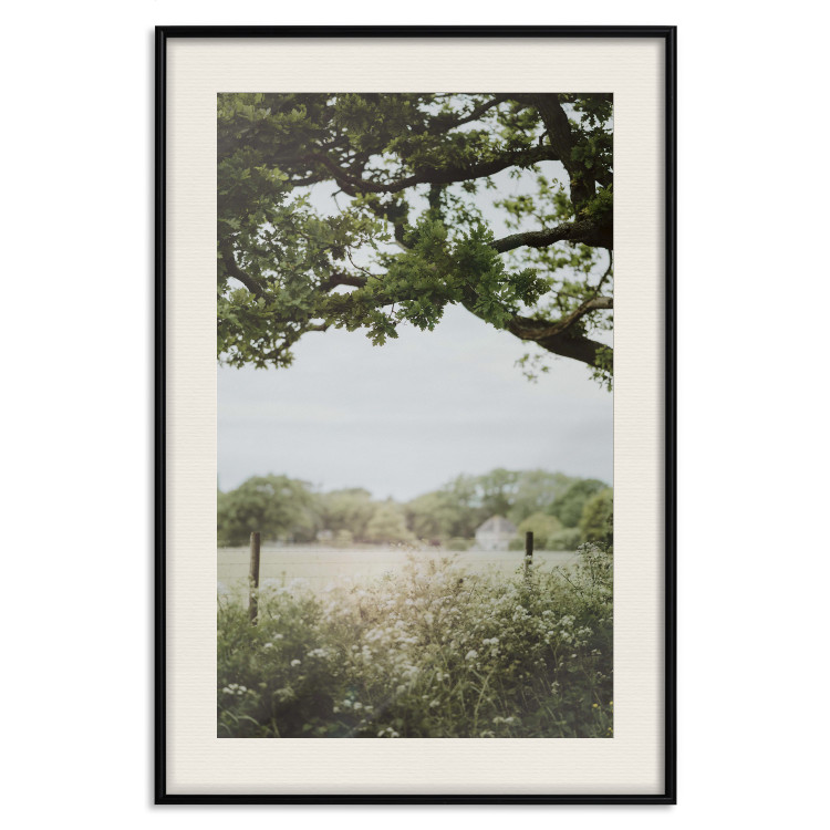 Poster Sunny Day - Landscape of a Green Meadow Away From the City 150303 additionalImage 25