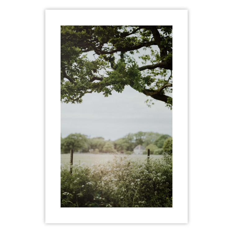 Poster Sunny Day - Landscape of a Green Meadow Away From the City 150303 additionalImage 22