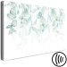 Canvas Print Pastel Vegetation - Green Leaves on Twigs on a White Background 150403 additionalThumb 6
