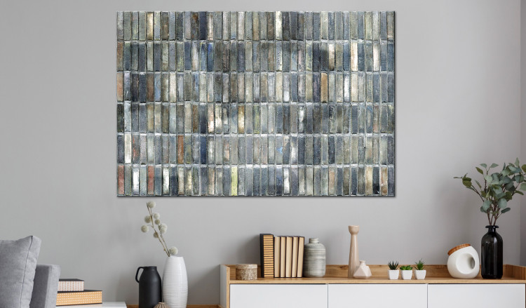 Large canvas print Gray Brick Wall [Large Format] 150703 additionalImage 5