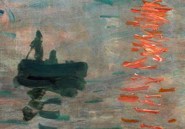 Large canvas print Impression, Sunrise - Claude Monet’s Painted Landscape of the Port [Large Format] 151003 additionalImage 4
