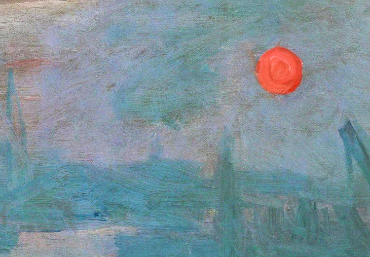 Large canvas print Impression, Sunrise - Claude Monet’s Painted Landscape of the Port [Large Format] 151003 additionalImage 5