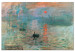 Large canvas print Impression, Sunrise - Claude Monet’s Painted Landscape of the Port [Large Format] 151003