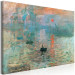 Large canvas print Impression, Sunrise - Claude Monet’s Painted Landscape of the Port [Large Format] 151003 additionalThumb 2