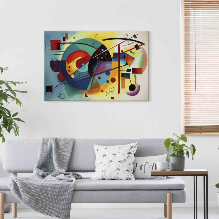 Large canvas print Colorful Abstraction - A Composition Inspired by Kandinsky’s Work [Large Format] 151103 additionalImage 4