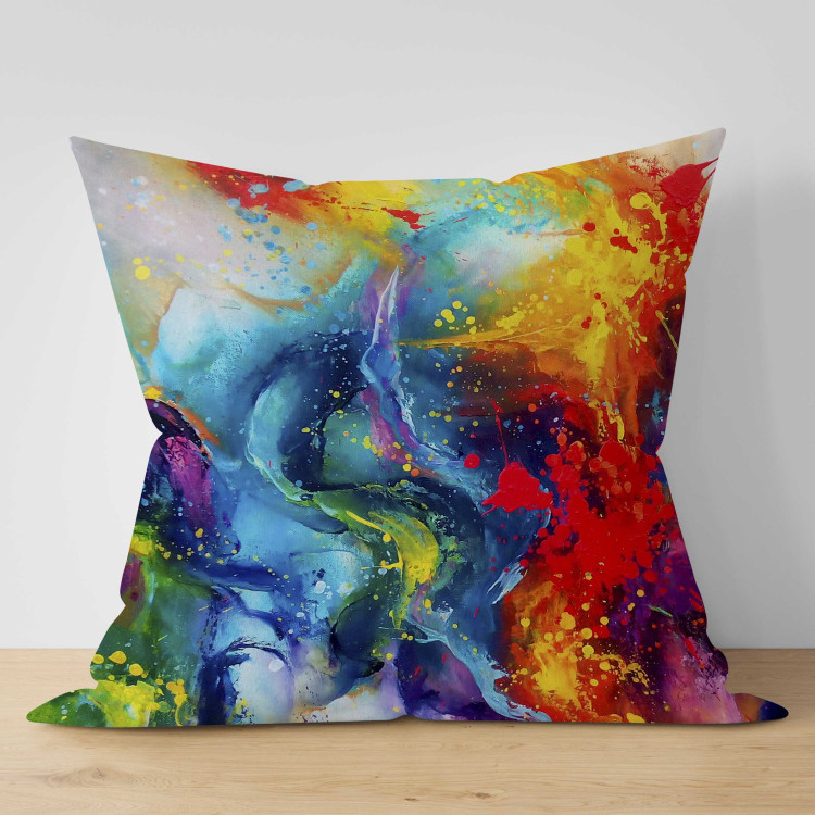 Decorative Microfiber Pillow Swirl of Colors - A Colorful Abstraction Imitating the Explosion of Paint on the Material 151303 additionalImage 5