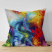 Decorative Microfiber Pillow Swirl of Colors - A Colorful Abstraction Imitating the Explosion of Paint on the Material 151303 additionalThumb 5
