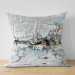 Decorative Microfiber Pillow Cool Expression - Artistic Composition in Cold Shades 151403 additionalThumb 5