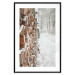 Poster Winter Forest - Photography of a Pile of Wood on a Snowy Forest Road 151703 additionalThumb 22