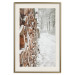 Poster Winter Forest - Photography of a Pile of Wood on a Snowy Forest Road 151703 additionalThumb 25