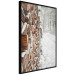 Poster Winter Forest - Photography of a Pile of Wood on a Snowy Forest Road 151703 additionalThumb 5