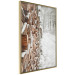 Poster Winter Forest - Photography of a Pile of Wood on a Snowy Forest Road 151703 additionalThumb 7
