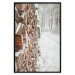 Poster Winter Forest - Photography of a Pile of Wood on a Snowy Forest Road 151703 additionalThumb 21