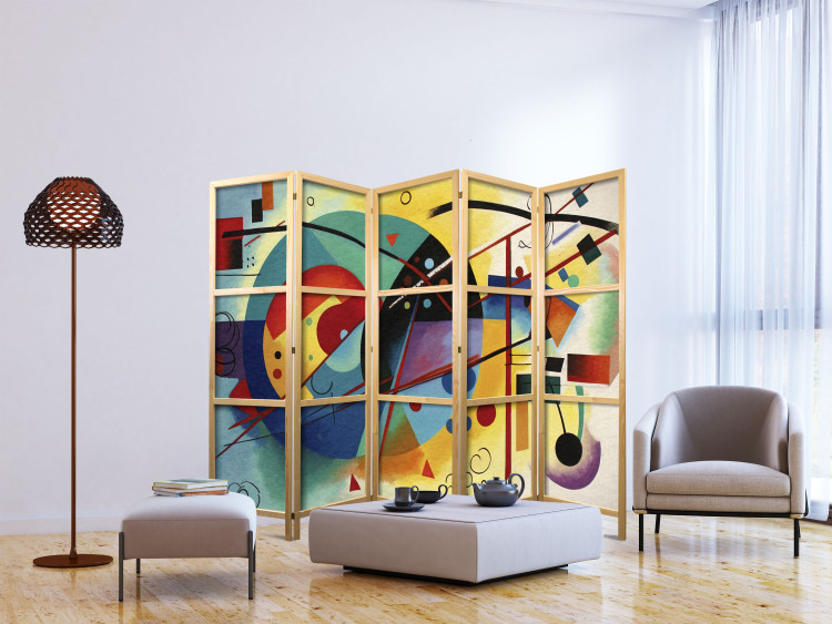 Room Separator Colorful Abstraction - Composition Inspired by Kandinsky’s Work II [Room Dividers] 151903 additionalImage 6