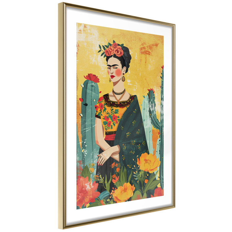 Wall Poster Frida Kahlo - A Composition With the Painter Among Cacti and Flowers 152203 additionalImage 14